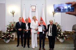 prezydentowa z laureatem